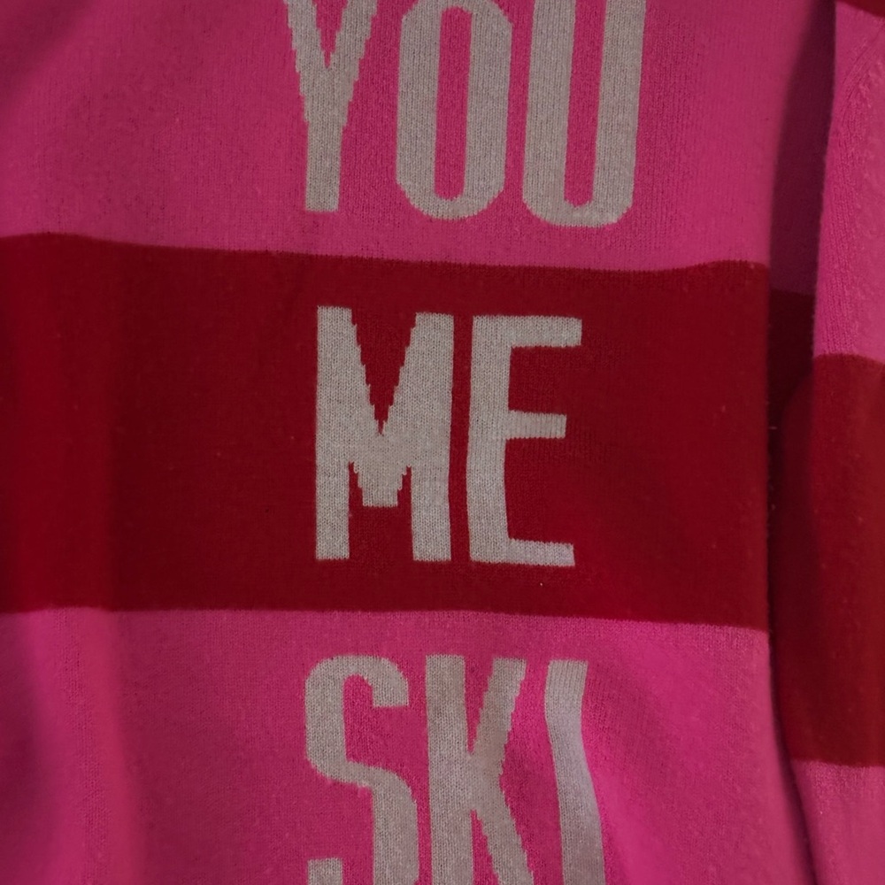Chinti & Parker Red and Pink “You Me Ski” Striped Sweater - Picture 5 of 5